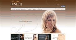Desktop Screenshot of destinysalon-spa.com